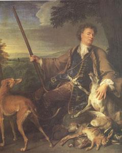 Francois Desportes Portrait of the Artist in Hunting Dress (mk05) Germany oil painting art